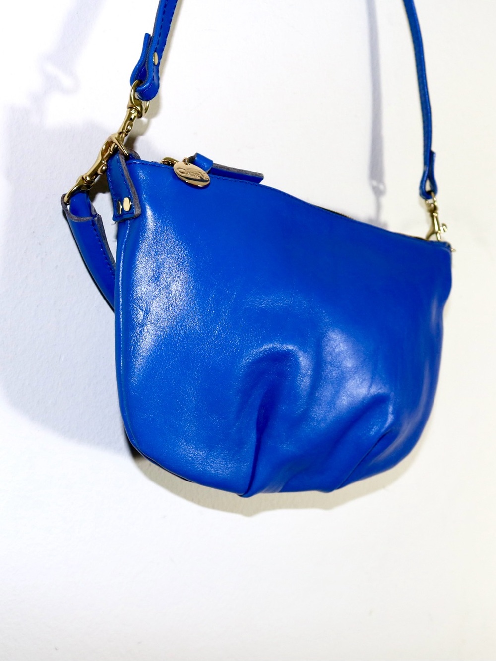 Clare V. Petit Moyen Messenger Bag in Royal Blue - Picture 8 of 13